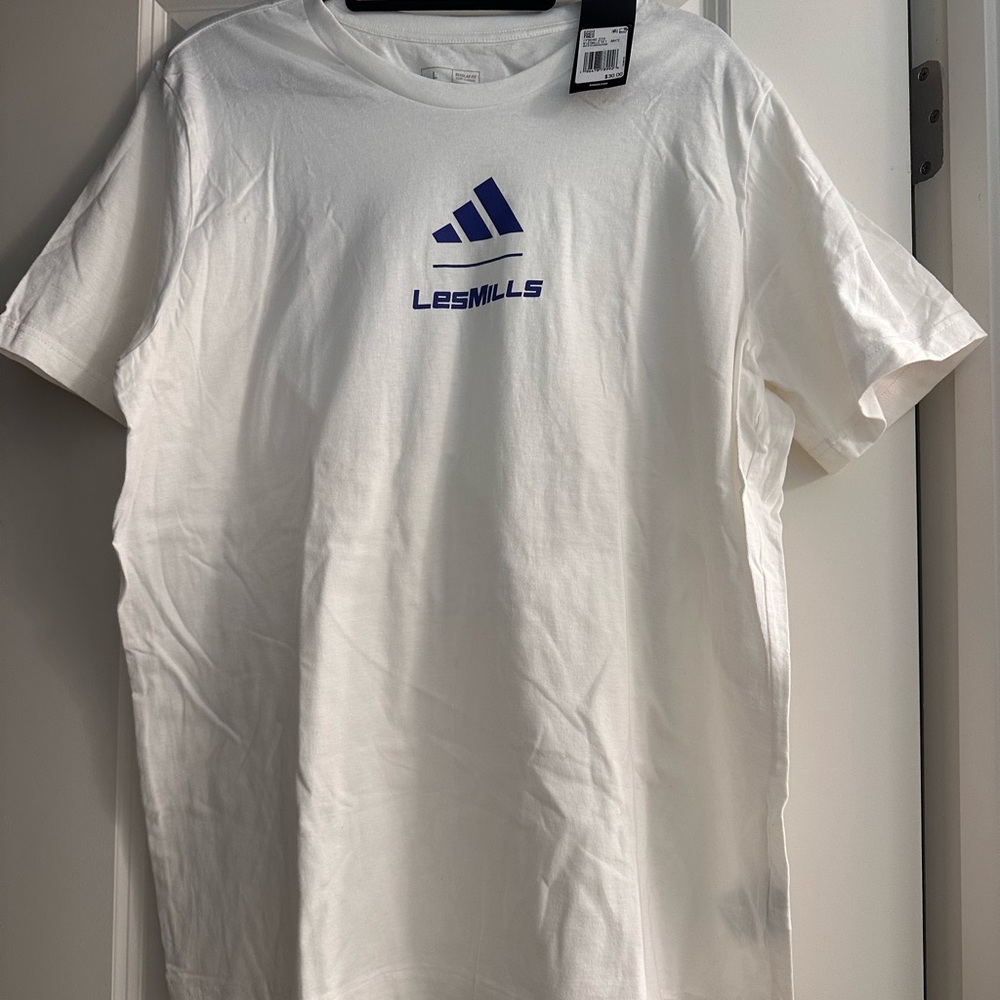 Adidas Les Mills White T-Shirt Large NWT